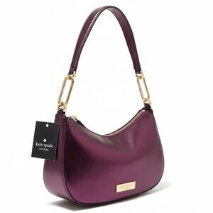 NWT Kate Spade Nina Metallic Leather Shoulder Bag